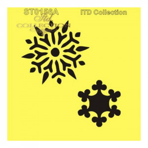 Sablon plastic 16x16cm ITD ST0156A