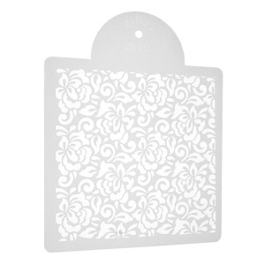 Sablon plastic floral 17x22cm T08146