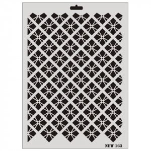 Sablon plastic romburi cu model 25x35cm Rich NEW 163