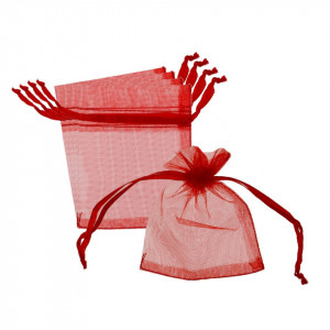 Saculet organza 8,5x9/11,5cm 5/set - Img 12