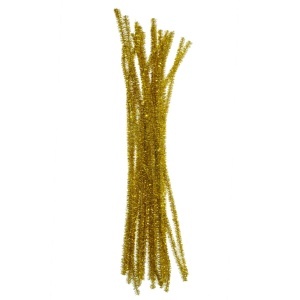 Sarma plusata 6mm x 29,5cm 20/set auriu metalizat