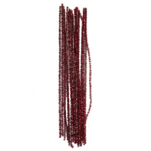 Sarma plusata 6mm x 29,5cm 20/set rosu metalizat
