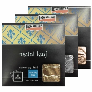 Schlagmetal 14x14cm 5/set Pentart