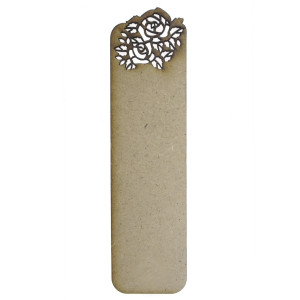 Semn de carte mdf model floral 15x4x0,3cm