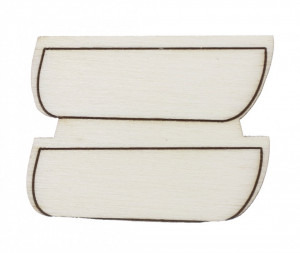 Semn matematic placaj = 3,5x2,8cm