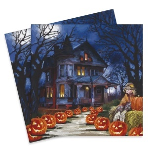 Servetel Casa decorata de Halloween 33x33cm 2/set 13311000