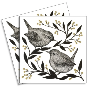 Servetel pasari 33x33cm 2/set 133002847