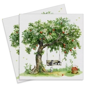 Servetel Pisici la relaxare 33x33cm 2/set 344526