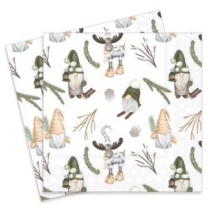 Servetel Pitici si reni 33x33cm 2/set 33320190