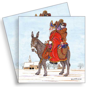 Servetel Saint Nicholas 33x33cm 2/set 13312660
