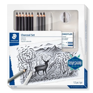 Set 9 creioane/blender/ascutitoare/guma de sters Staedtler ST-61-100C