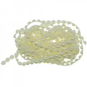 Sir jumatati perla plastic crem 6mm x 3m