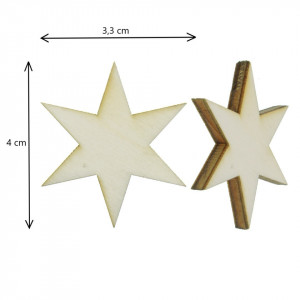 Stea placaj 4cm 5/set 6 colturi - Img 2