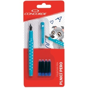 Stilou bleu cu 4 rezerve Concorde A2900