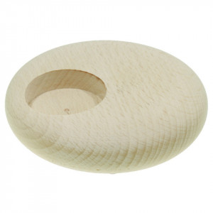 Suport pentru lumanare din lemn rotund 10x2,4cm SL4