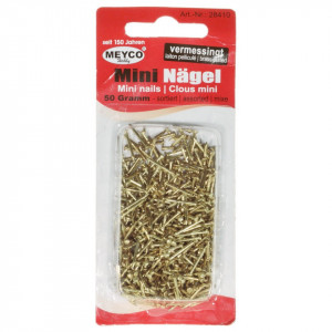 Surub mini auriu marimi diferite 50g/set Meyco 28408
