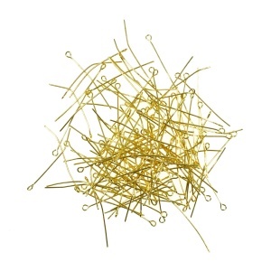Tija aurie cu bucla 40x0,7mm 20g (140buc)