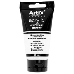 Vopsea acrilica 75ml Artix alb de titan PP631-01