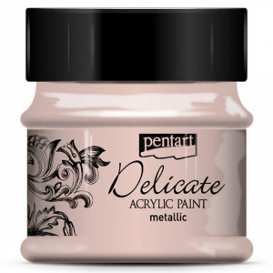 Vopsea acrilica Delicat metalizata 50ml Pentart 293** - Img 8