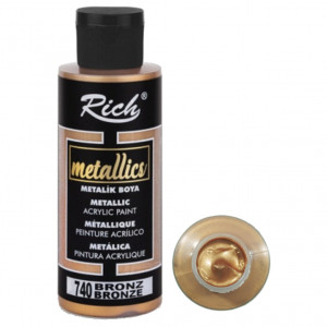 Vopsea acrilica metalizata 120ml Rich MET-120 - Img 5
