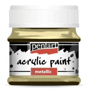 Vopsea acrilica metalizata 50ml Pentart - Img 8