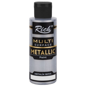 Vopsea acrilica multisuprafete metalizata 120ml Rich MSM-120 - Img 6
