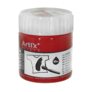 Vopsea textile 45ml Artix rosu PP651-07