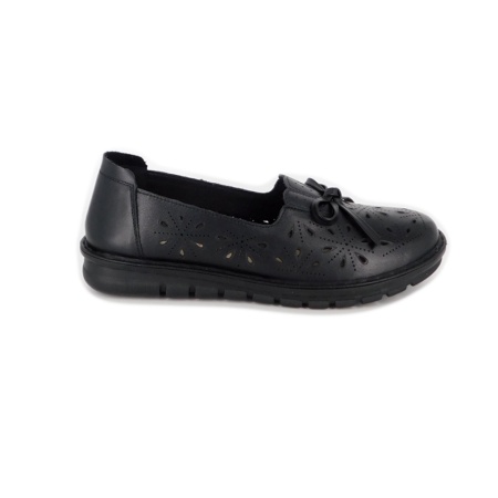 Pantofi Pass, model 2, culoare neagra, talpa flexibila - Img 3