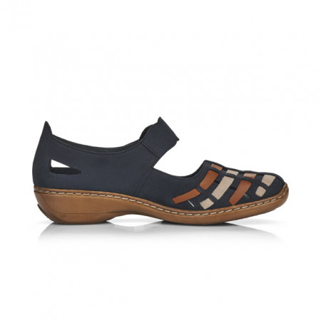 Pantofi Rieker, model 41369, culoare albastru inchis - Img 3