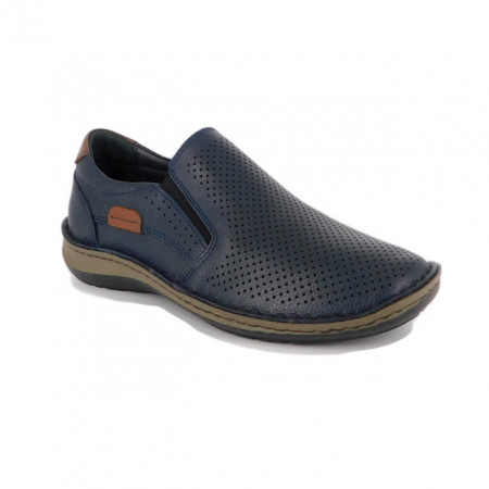 Pantofi Goretti, model 9505, culoare albastru inchis