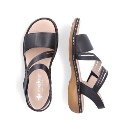 Sandale Rieker, model 65964, culoare neagra - Img 3