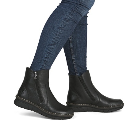 Ghete Rieker, model 73365, imblanite, culoare neagra - Img 4