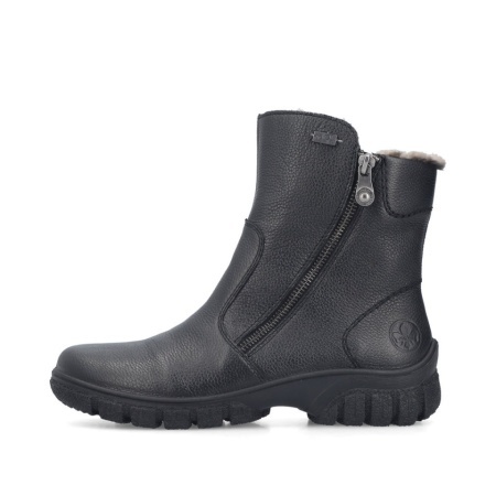 Ghete Rieker, model Z7263, impermeabile, blana naturala, culoare neagra - Img 2
