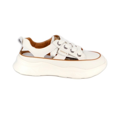 Pantofi Franco Gerardo, model 208, culoare alba - Img 3