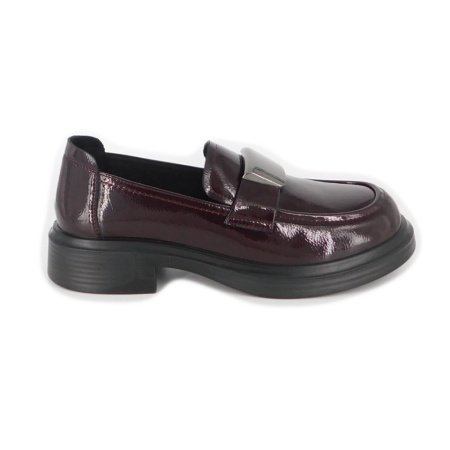 Pantofi Pass, model 12, culoare bordo - Img 2