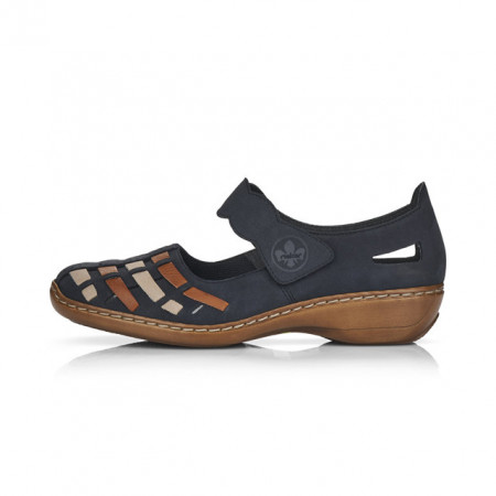 Pantofi Rieker, model 41369, culoare albastru inchis - Img 5