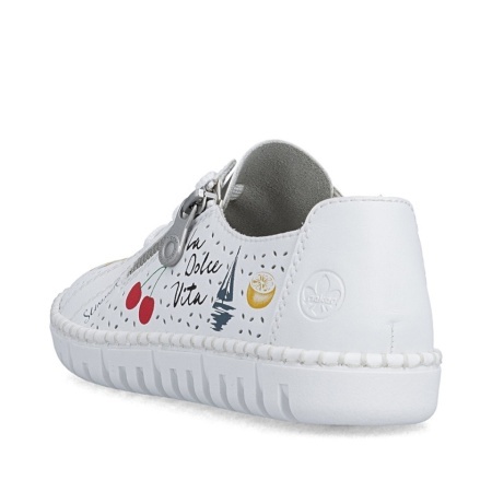Pantofi Rieker, model M2310, culoare alba - Img 4