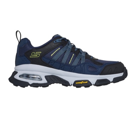 Pantofi Skechers Air Envoy, hidrofobizati, talpa din cauciuc Goodyear cu perna de aer, culoare albastra - Img 4
