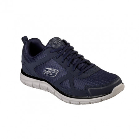 Pantofi Skechers Track Scloric, talpa din spuma cu memorie, culoare albastra