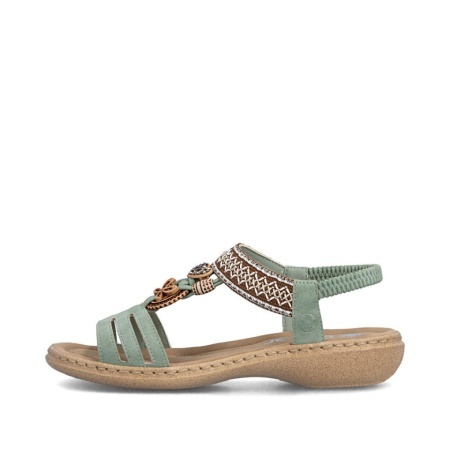 Sandale Rieker, model 61855, culoare verde - Img 2
