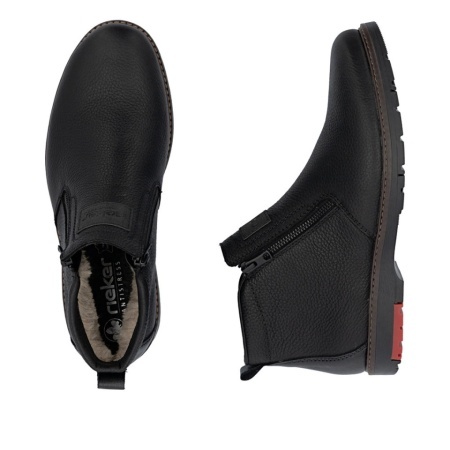 Ghete Rieker, model 10553, imblanite, culoare neagra - Img 4
