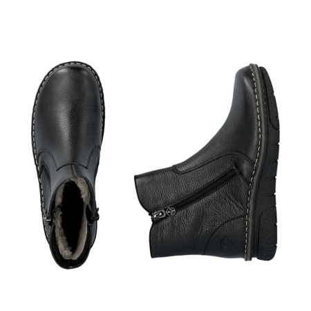 Ghete Rieker, model 73365, imblanite, culoare neagra - Img 5