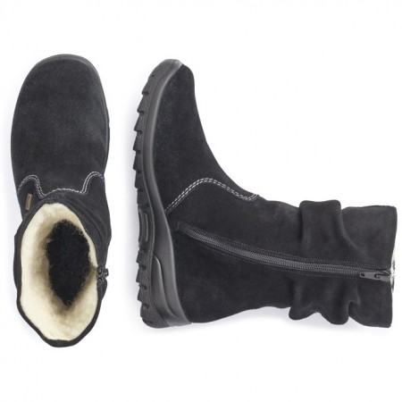 Cizme Rieker, model Z7171-01, impermeabile, blana naturala, culoare neagra - Img 5
