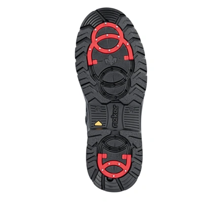 Ghete Rieker, model F5400, blana naturala, talpa cu crampoane retractabile pentru gheata, culoare neagra - Img 5