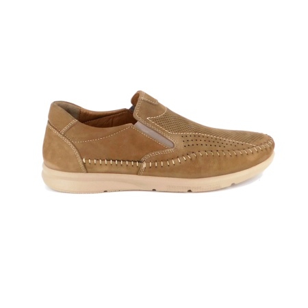 Pantofi Goretti, model 020, culoare bej - Img 2