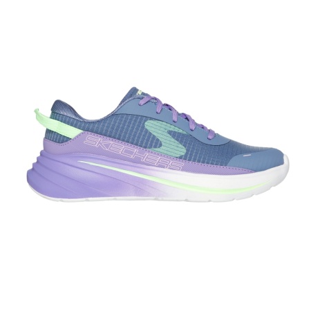 Pantofi Skechers Wave, culoare albastra cu mov - Img 2