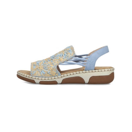 Sandale Rieker, model 66248, culoare albastra - Img 2