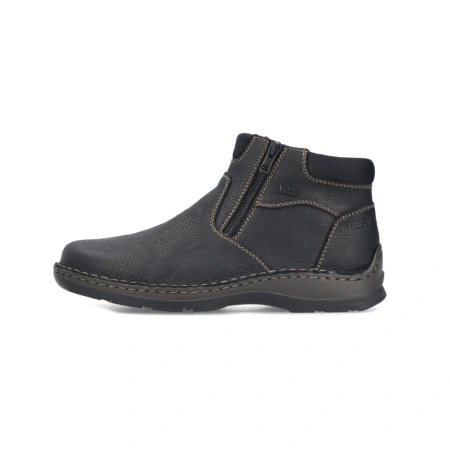 Ghete Rieker, model 05362, impermeabile, blana naturala, culoare neagra - Img 2