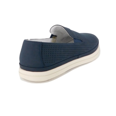 Pantofi Otter, model 15C, perforati, talpa flexibila, culoare albastra - Img 3