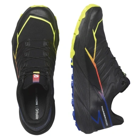 Pantofi Salomon Thundercross GTX, impermeabili, gore-tex, culoare negru cu galben - Img 4